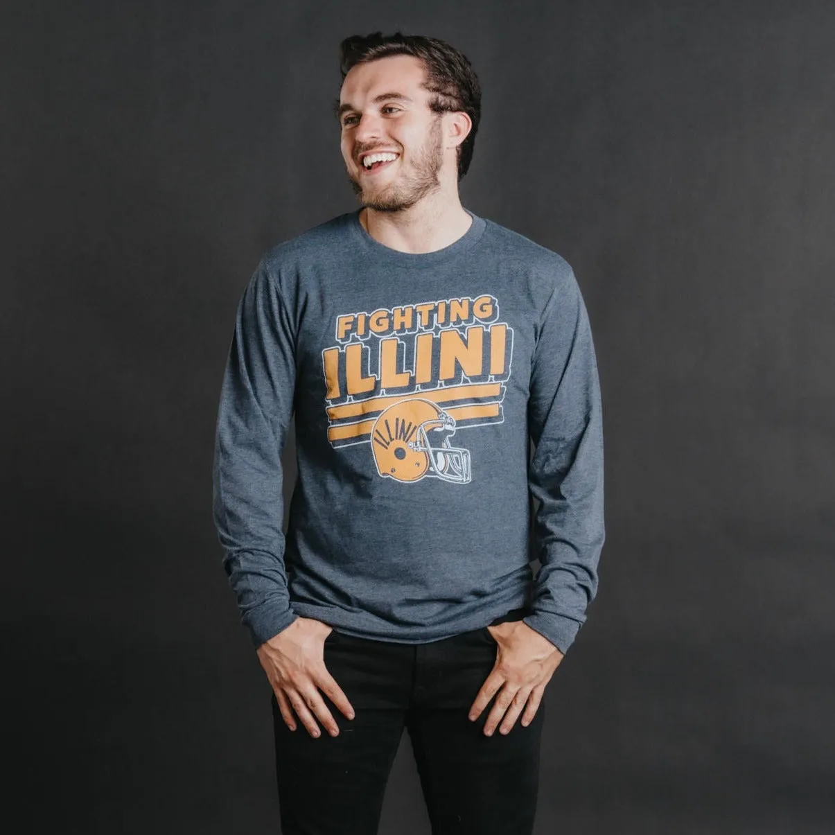Illinois Football 1980's Long Sleeve