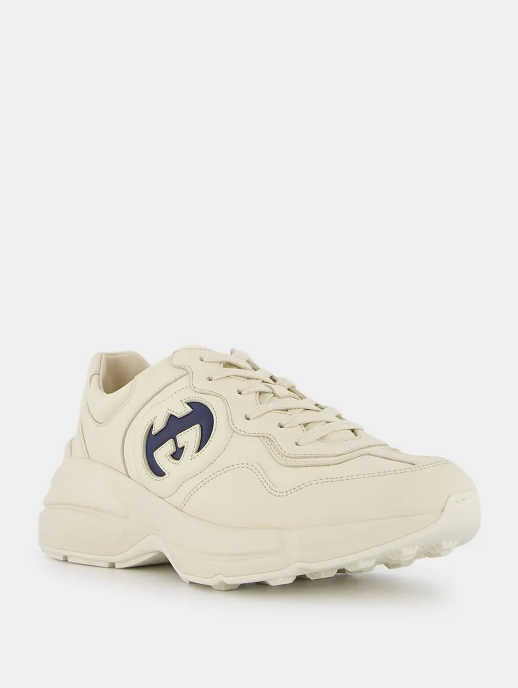 Interlocking G Rhyton Leather Sneakers