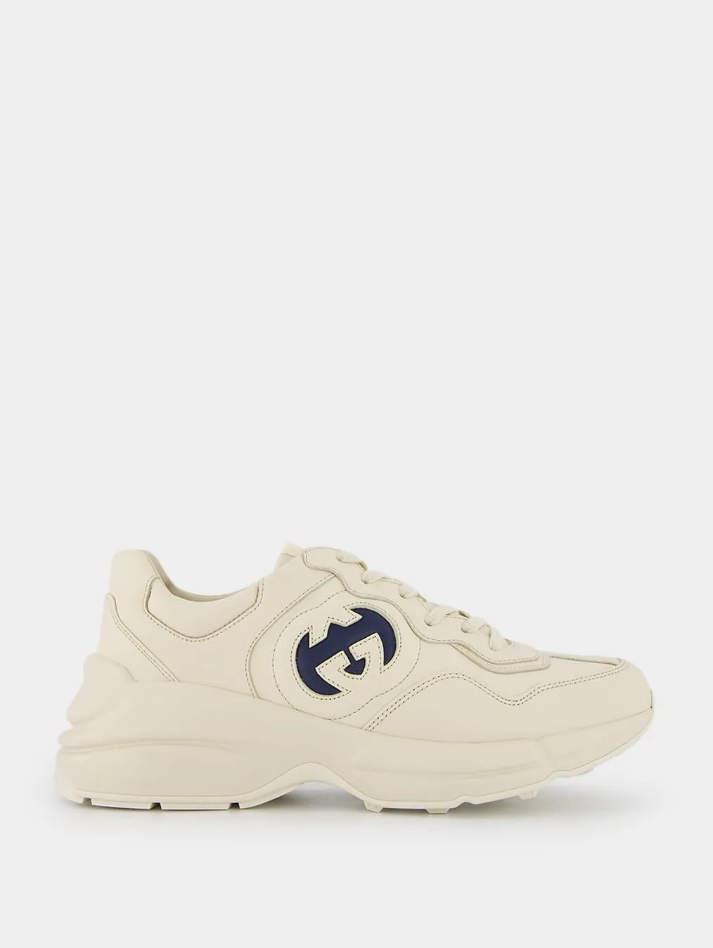 Interlocking G Rhyton Leather Sneakers