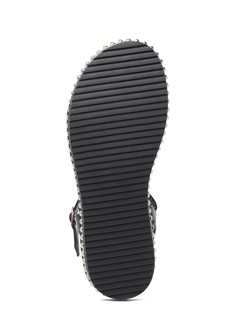 Jackie Beaded and Pattern Detail Sandals