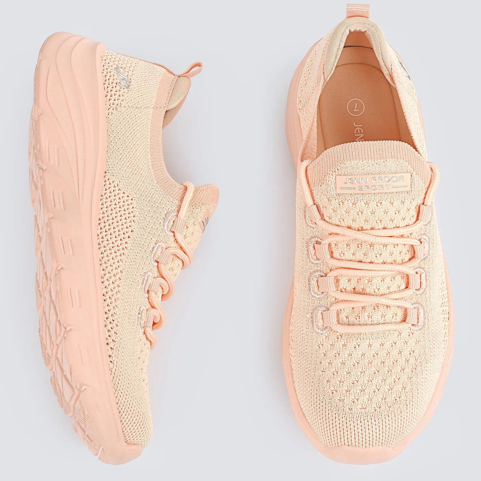 JENN ARDOR Women Breathable Lightweight  Walking Sneakers