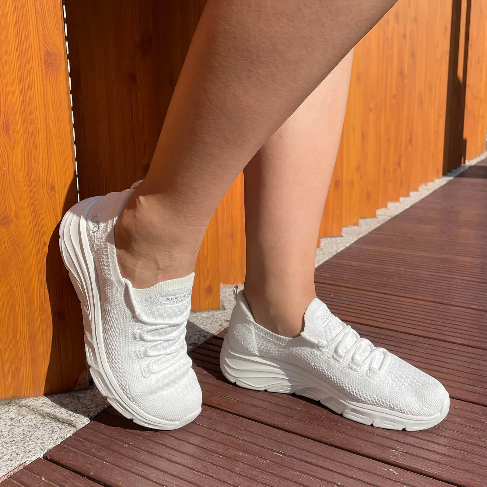 JENN ARDOR Women Breathable Lightweight  Walking Sneakers