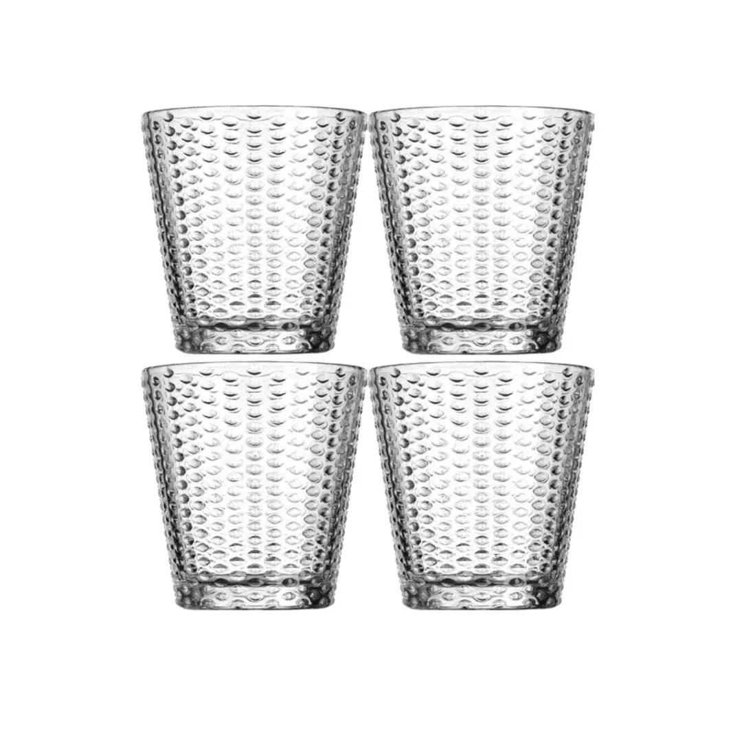 John M S/4 Dimple Dofs GB 12oz - Drinking Glass