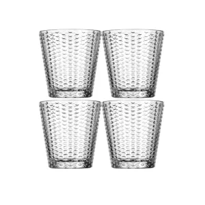 John M S/4 Dimple Dofs GB 12oz - Drinking Glass