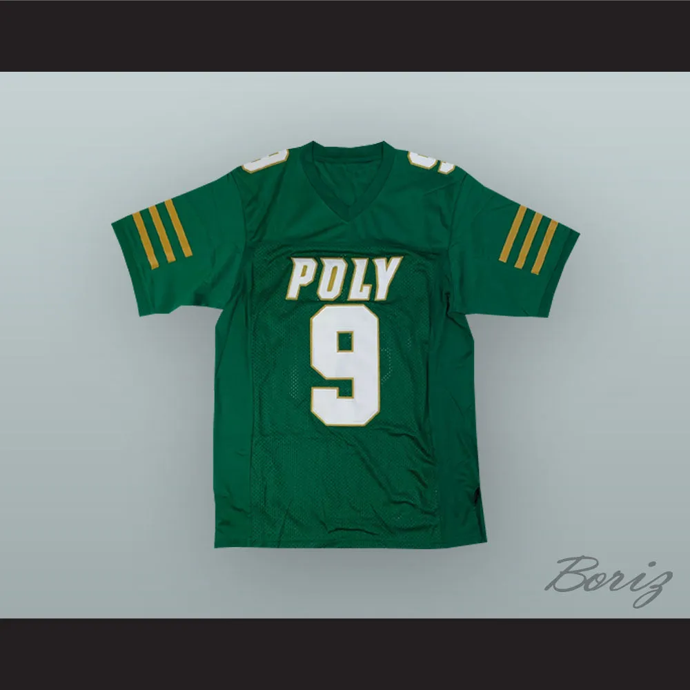 JuJu Smith-Schuster 9 Long Beach Polytechnic High School Jackrabbits Green Football Jersey
