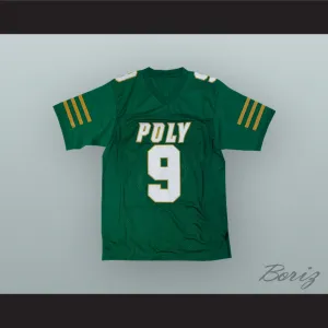 JuJu Smith-Schuster 9 Long Beach Polytechnic High School Jackrabbits Green Football Jersey