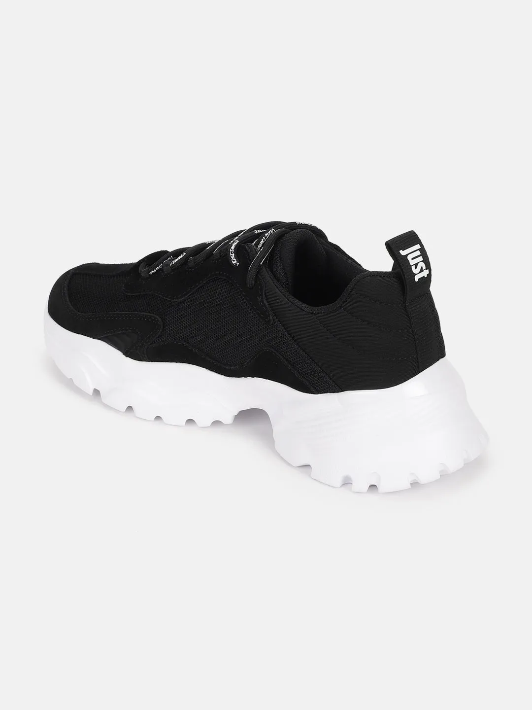 Just Cavalli Men Black Solid Lace-up Sneakers
