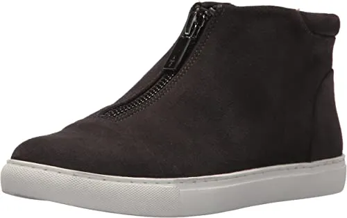 Kenneth Cole Women's 7 Kayla Front Zip Sneaker Bootie, Black Patent, 6 Medium US