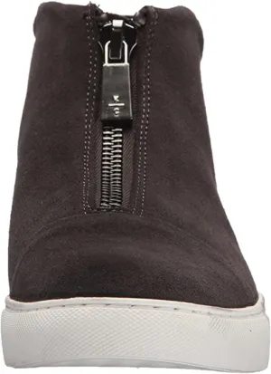 Kenneth Cole Women's 7 Kayla Front Zip Sneaker Bootie, Black Patent, 6 Medium US