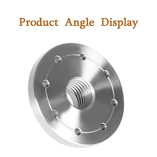 kimllier 3-Inch Steel Lathe Faceplate Wood Lathe Face Plate Fit for 1-Inch x 8TPI Spindle without Screwchuck