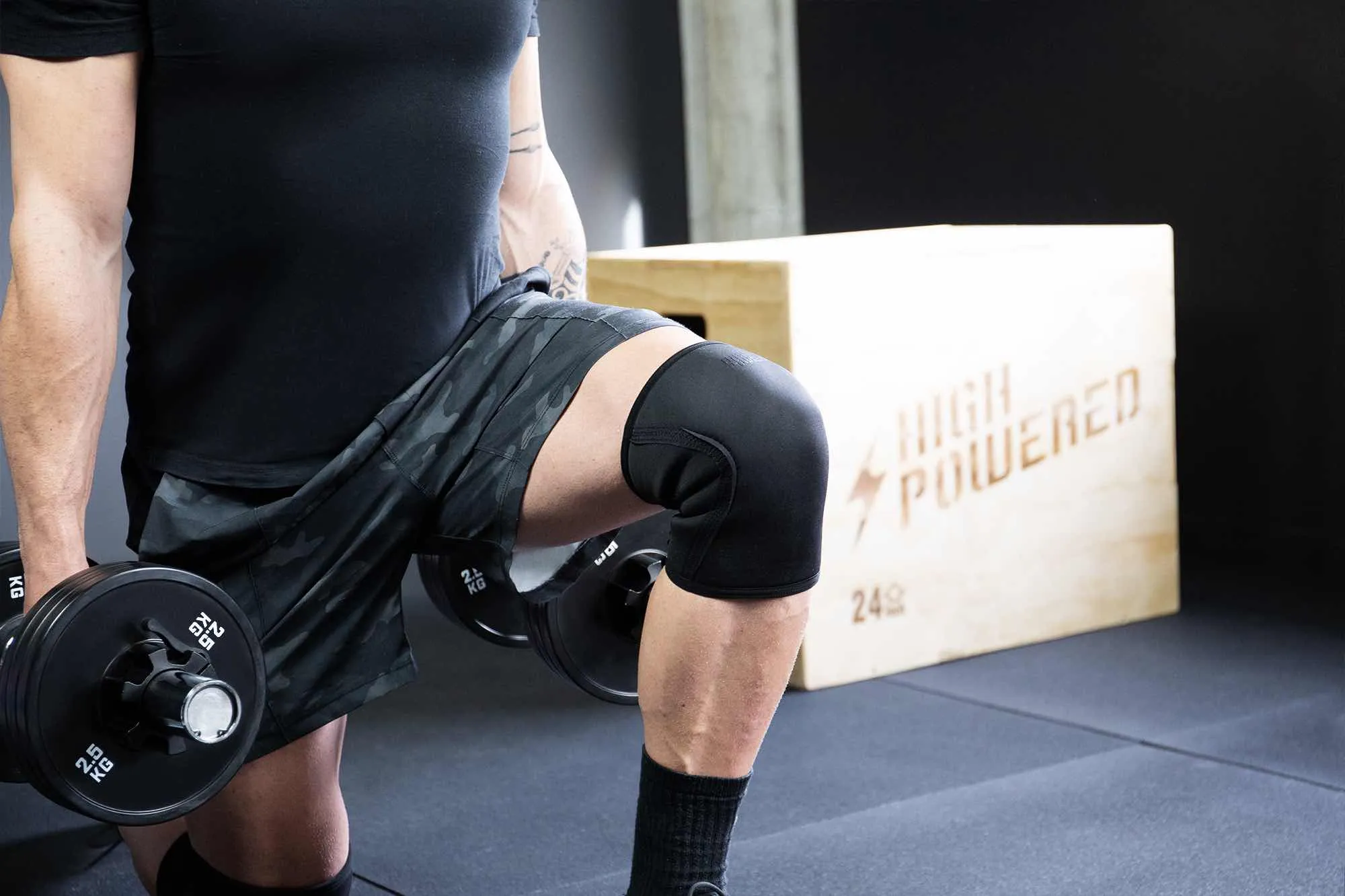 Knee Sleeves 5mm (Kniebandagen Paar) - Carbon-Schwarz