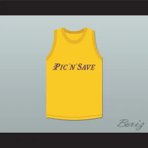 Kobe Bryant 8 Pic 'N' Save Yellow Basketball Jersey Thunder Jammers Shoe Skit MADtv