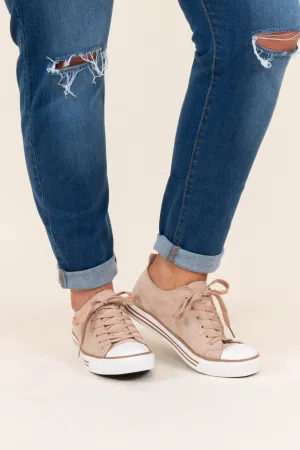 Lace The Consequences Sneakers, Taupe