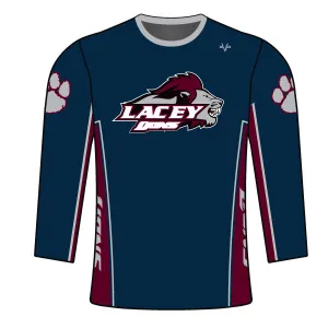 LACEY LIONS Football Sublimated Long Sleeve Jersey