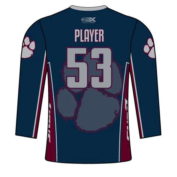 LACEY LIONS Football Sublimated Long Sleeve Jersey