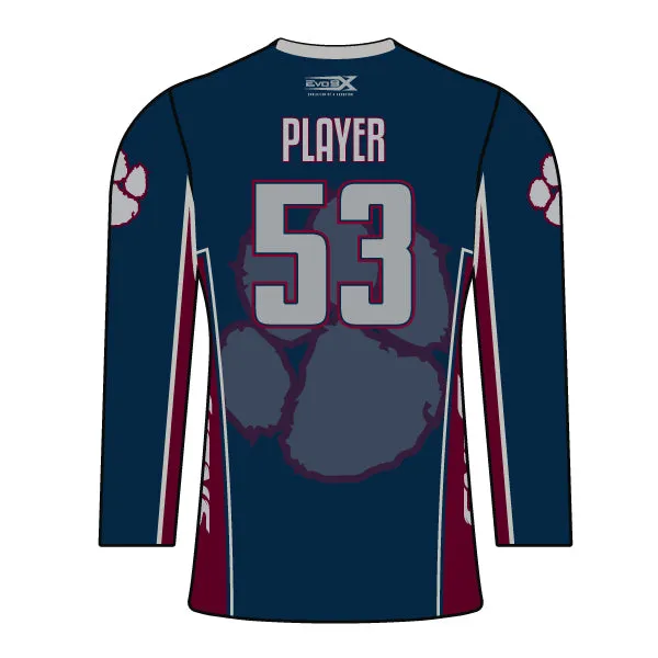 LACEY LIONS Football Sublimated Womens Long Sleeve Jersey