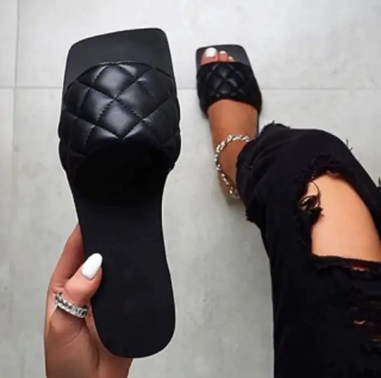 Large Women's Square Toe Fragrant Sandals