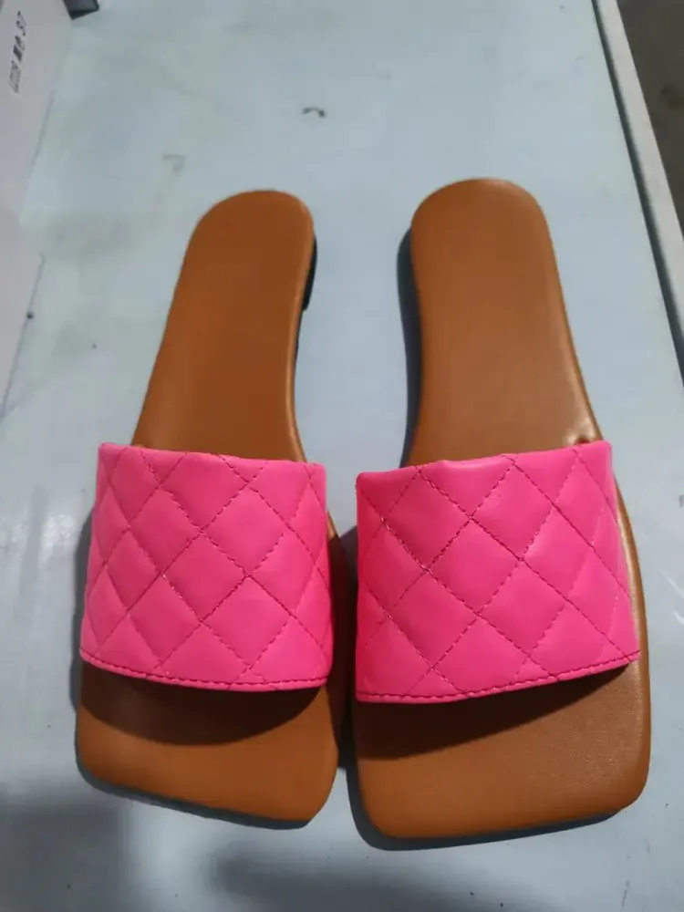 Large Women's Square Toe Fragrant Sandals