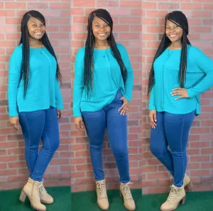Lauryn Sweater (Light Teal)