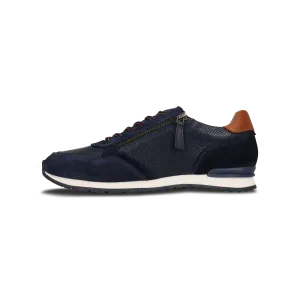 Leder Sneaker blau