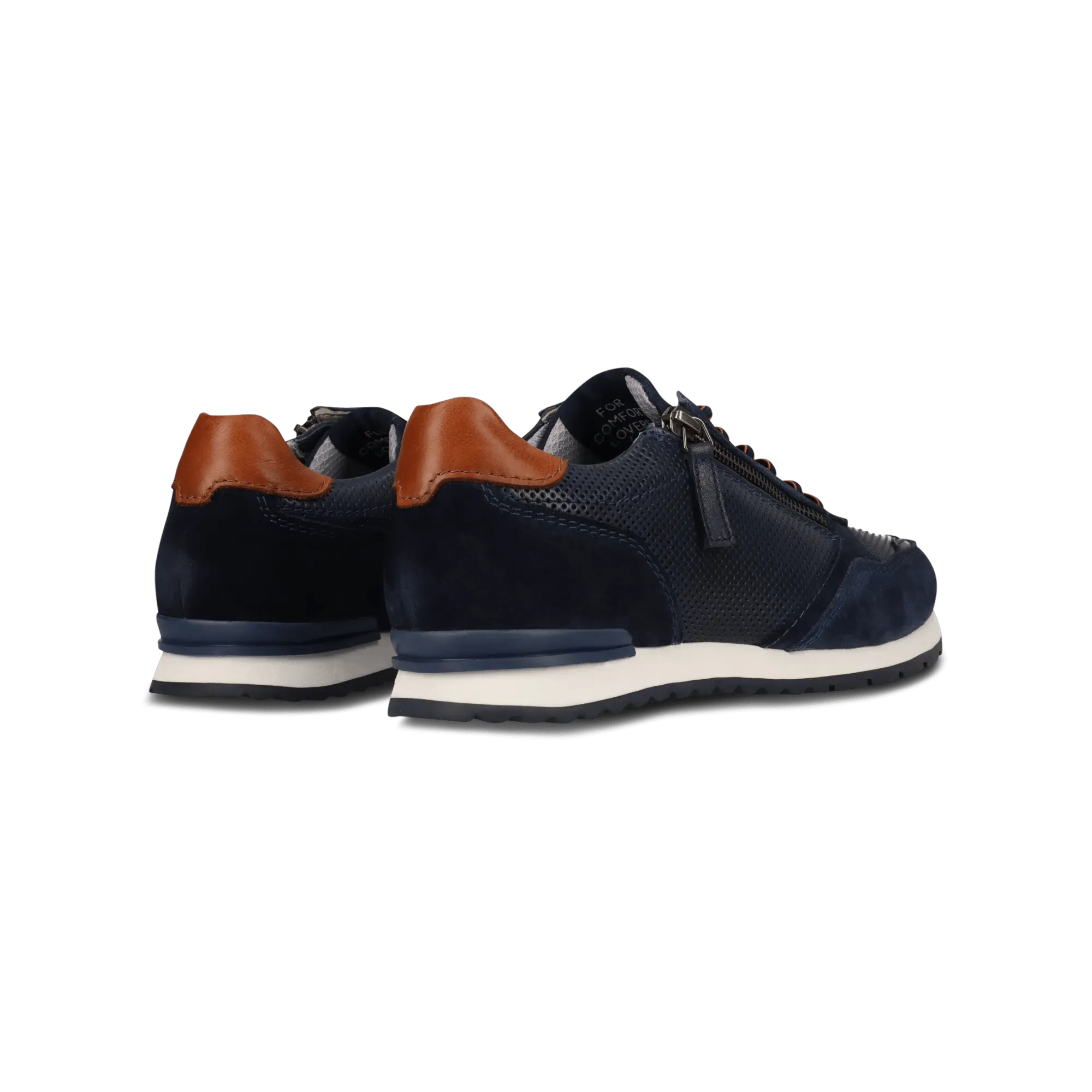 Leder Sneaker blau
