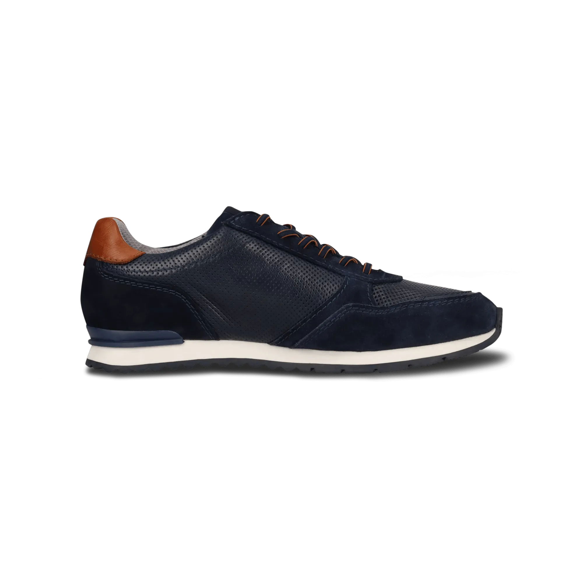 Leder Sneaker blau
