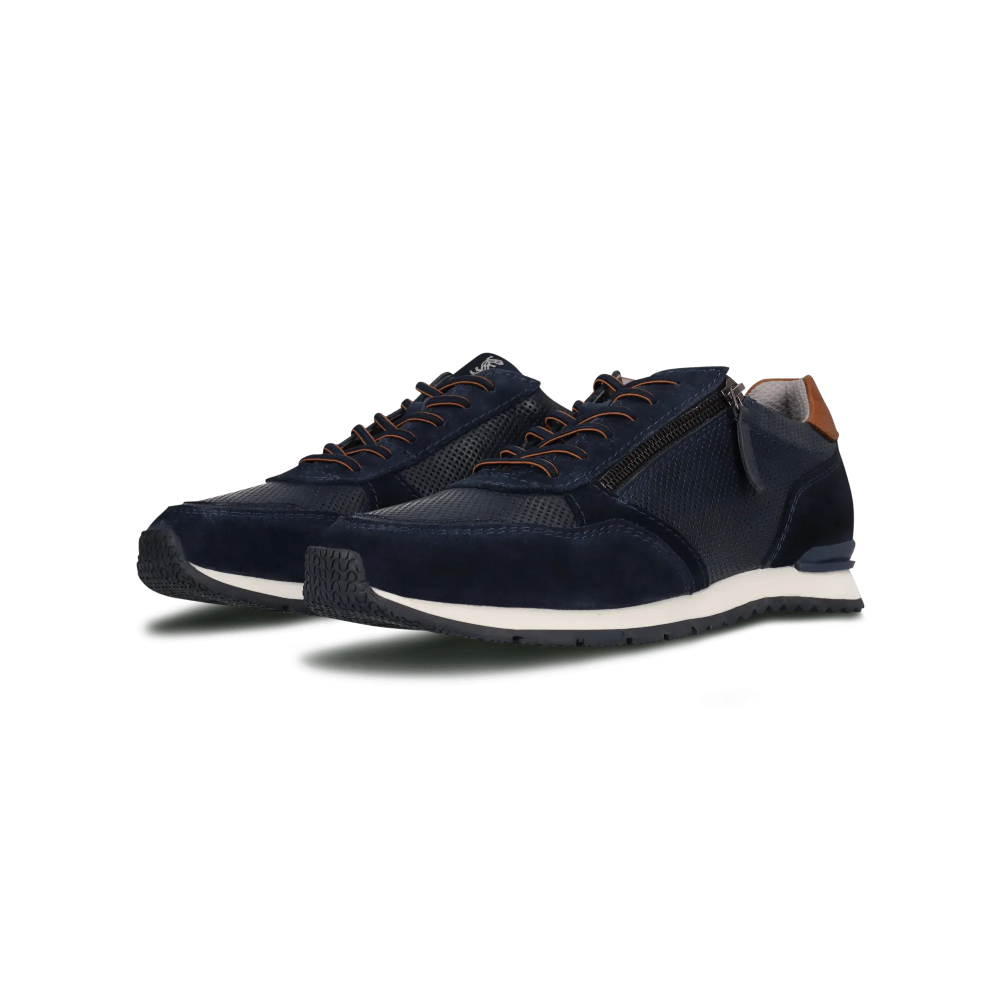 Leder Sneaker blau