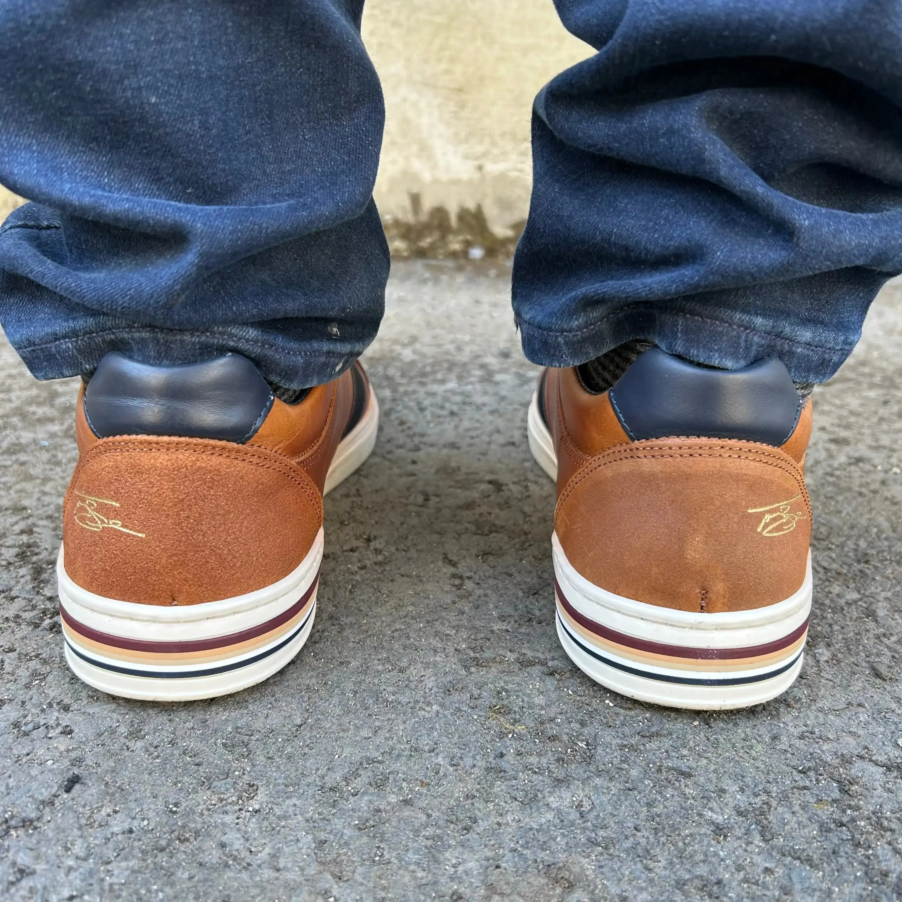 Lloyd & Pryce Mens Cima Sneakers Umber Tan