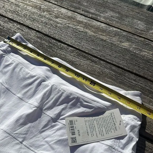 Lululemon Pace Rival Skirt Regular 4 way Stretch 13&quot;White size 12 NWT tennis 🎾