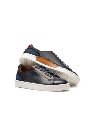Magnanni Amadeo Shoe Navy Brown