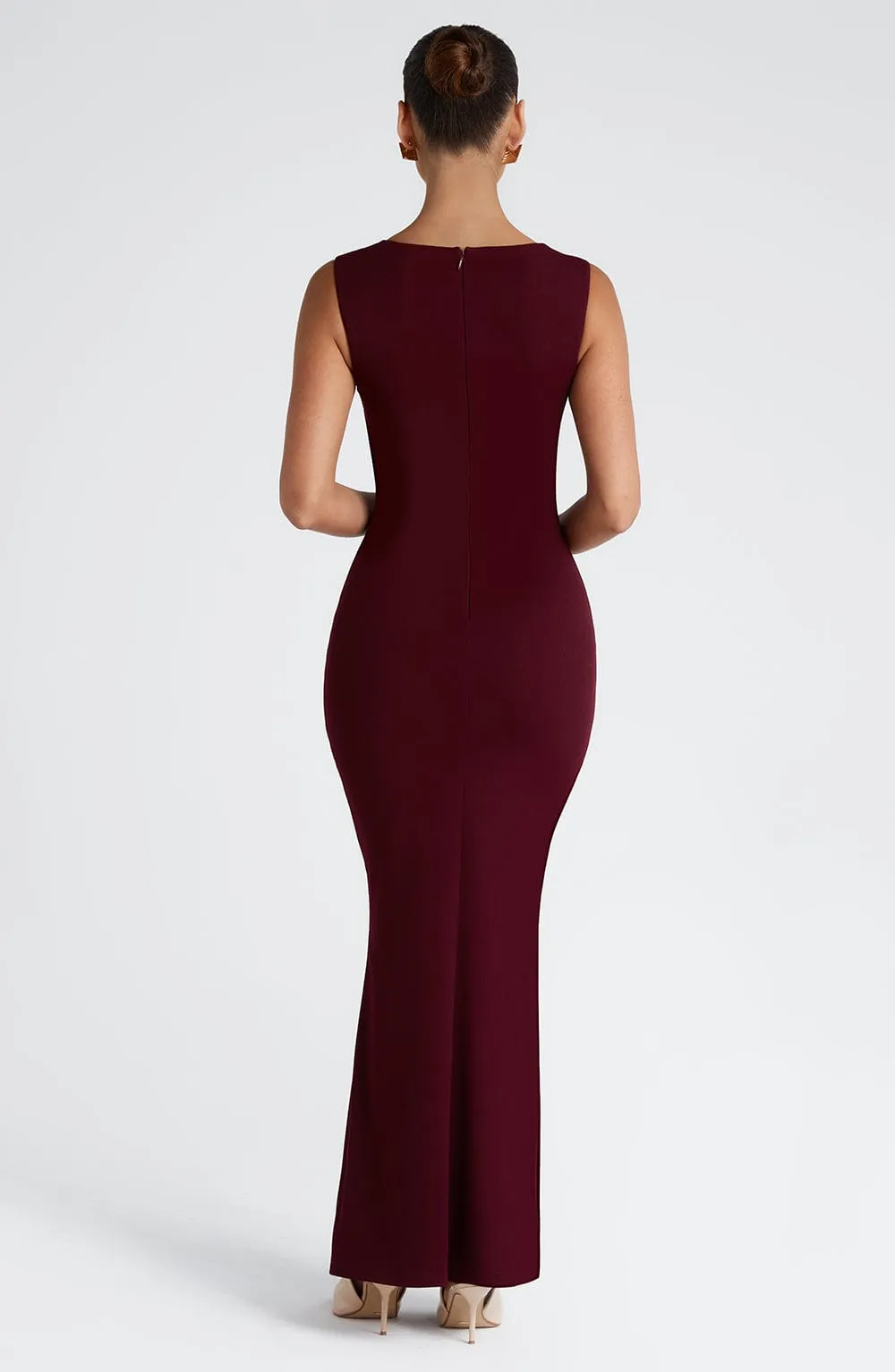 Maia Maxi Dress - Cherry Lacquer