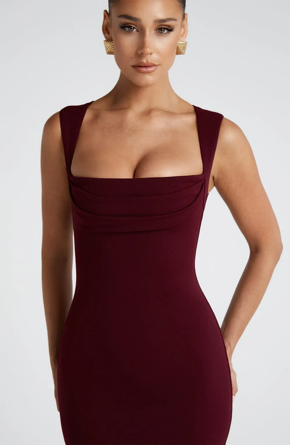 Maia Maxi Dress - Cherry Lacquer