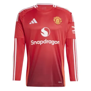 Manchester United Adult 2024-25 Home Long Sleeve Jersey