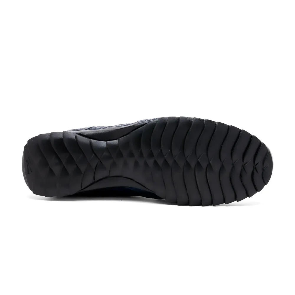 Marco Di Milano Kratos in Navy Caiman Crocodile Sneakers