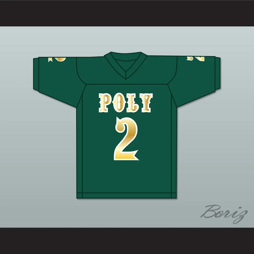 Matt Corral 2 Long Beach Polytechnic High School Jackrabbits Dark Green Football Jersey 2