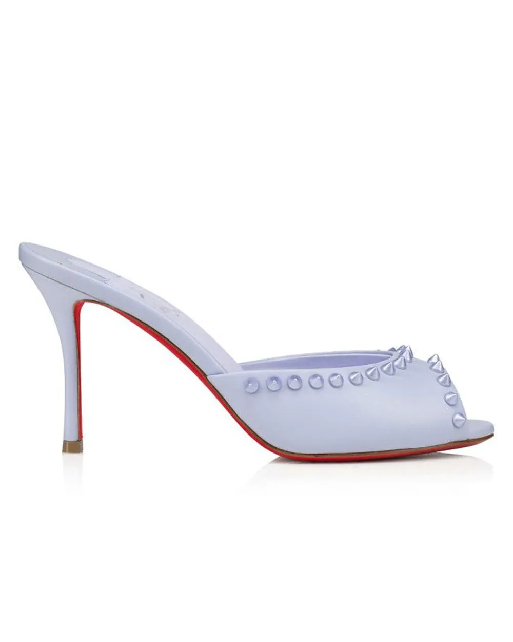Me Dolly Spike Leather Sandals in Skylight