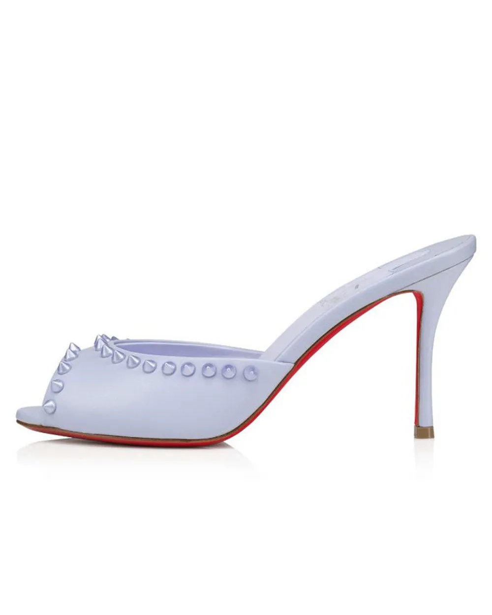 Me Dolly Spike Leather Sandals in Skylight
