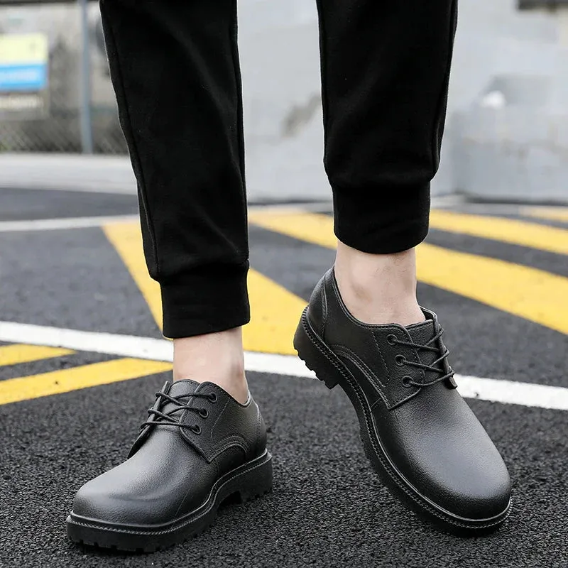 Men's Low-top Water Shoes Outdoor Waterproof Anti-slip Car Wash Kitchen Chef Work Rain Boots Rubber Shoes