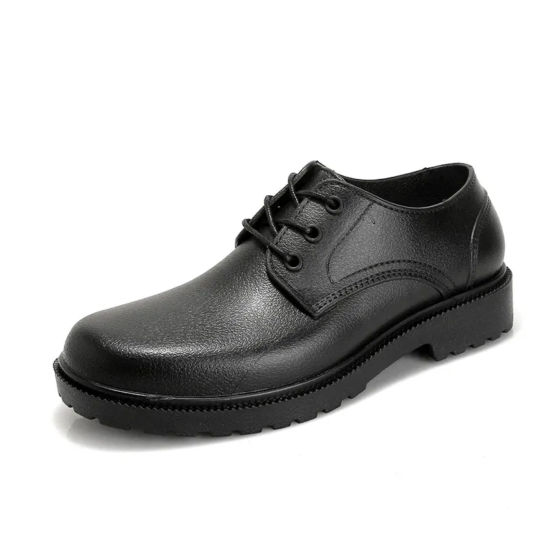 Men's Low-top Water Shoes Outdoor Waterproof Anti-slip Car Wash Kitchen Chef Work Rain Boots Rubber Shoes