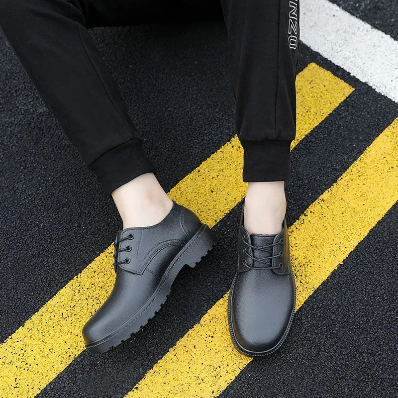 Men's Low-top Water Shoes Outdoor Waterproof Anti-slip Car Wash Kitchen Chef Work Rain Boots Rubber Shoes