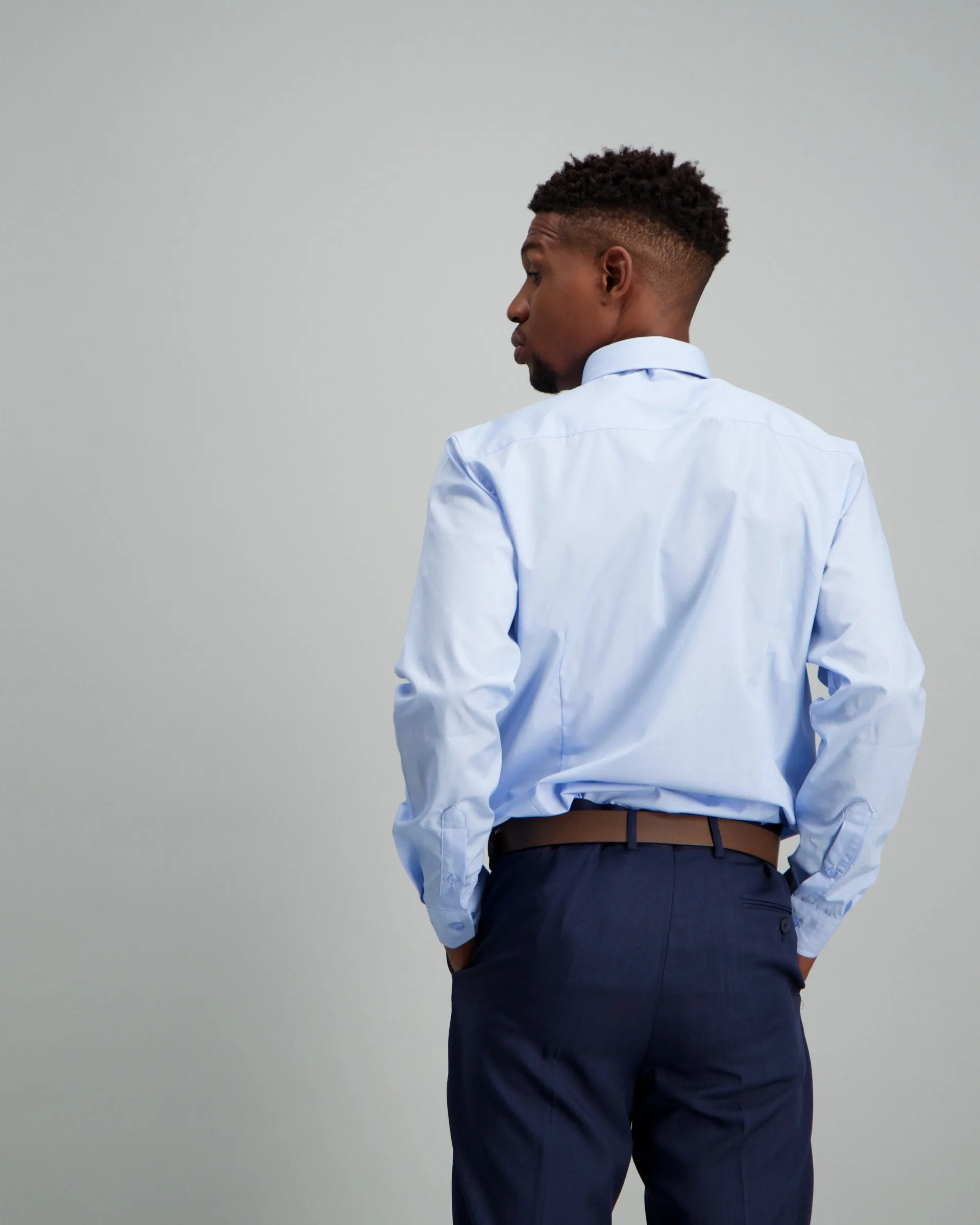 Men's Slim Fit Shirt Light Blue
