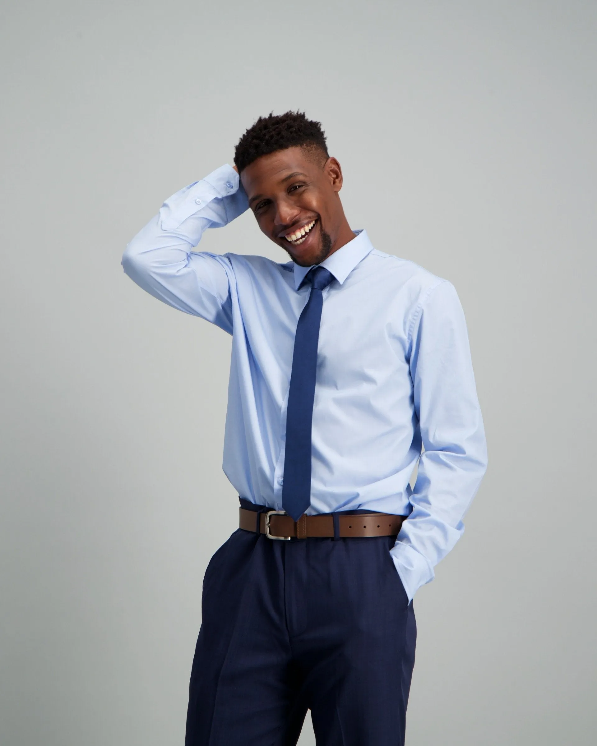 Men's Slim Fit Shirt Light Blue