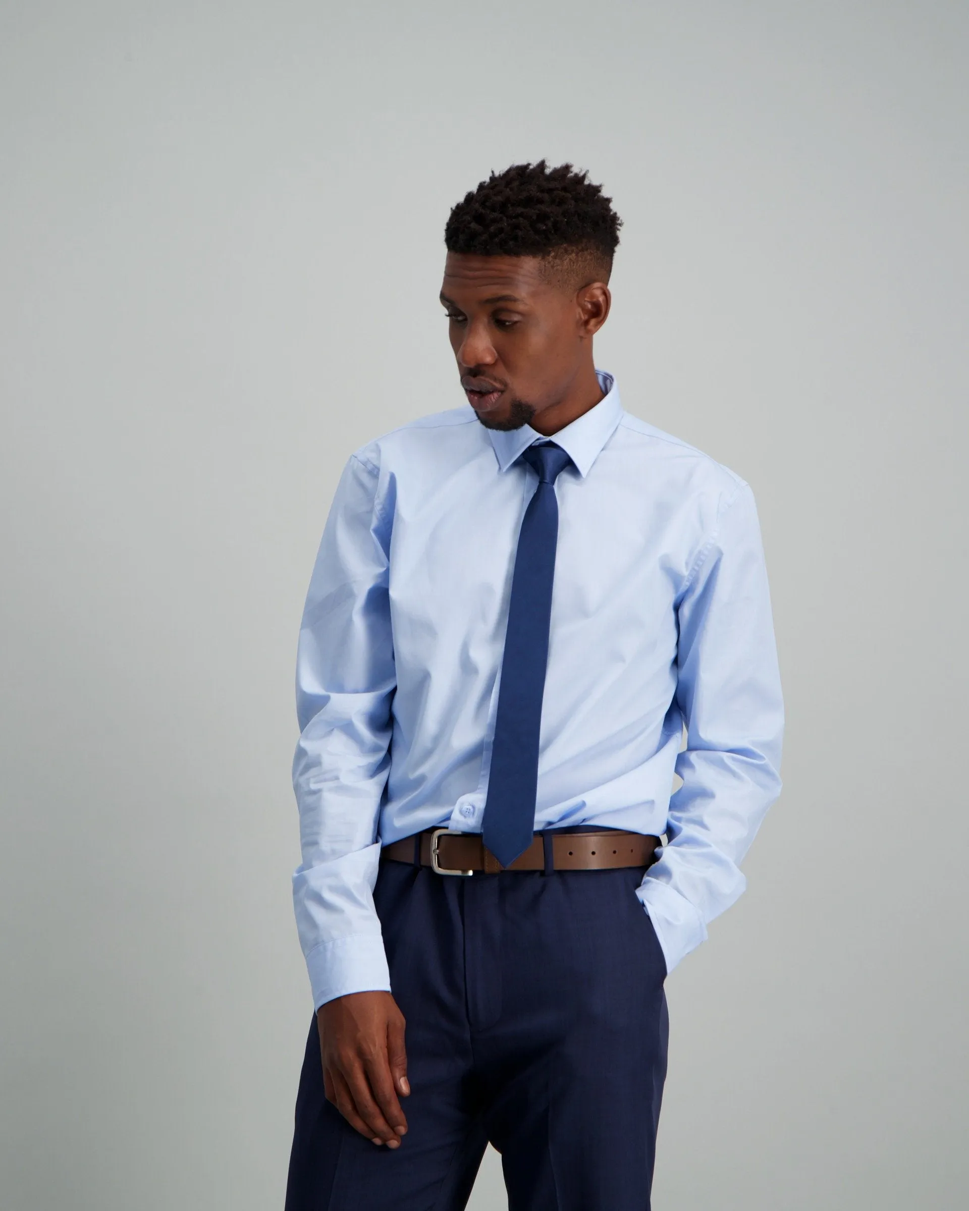 Men's Slim Fit Shirt Light Blue