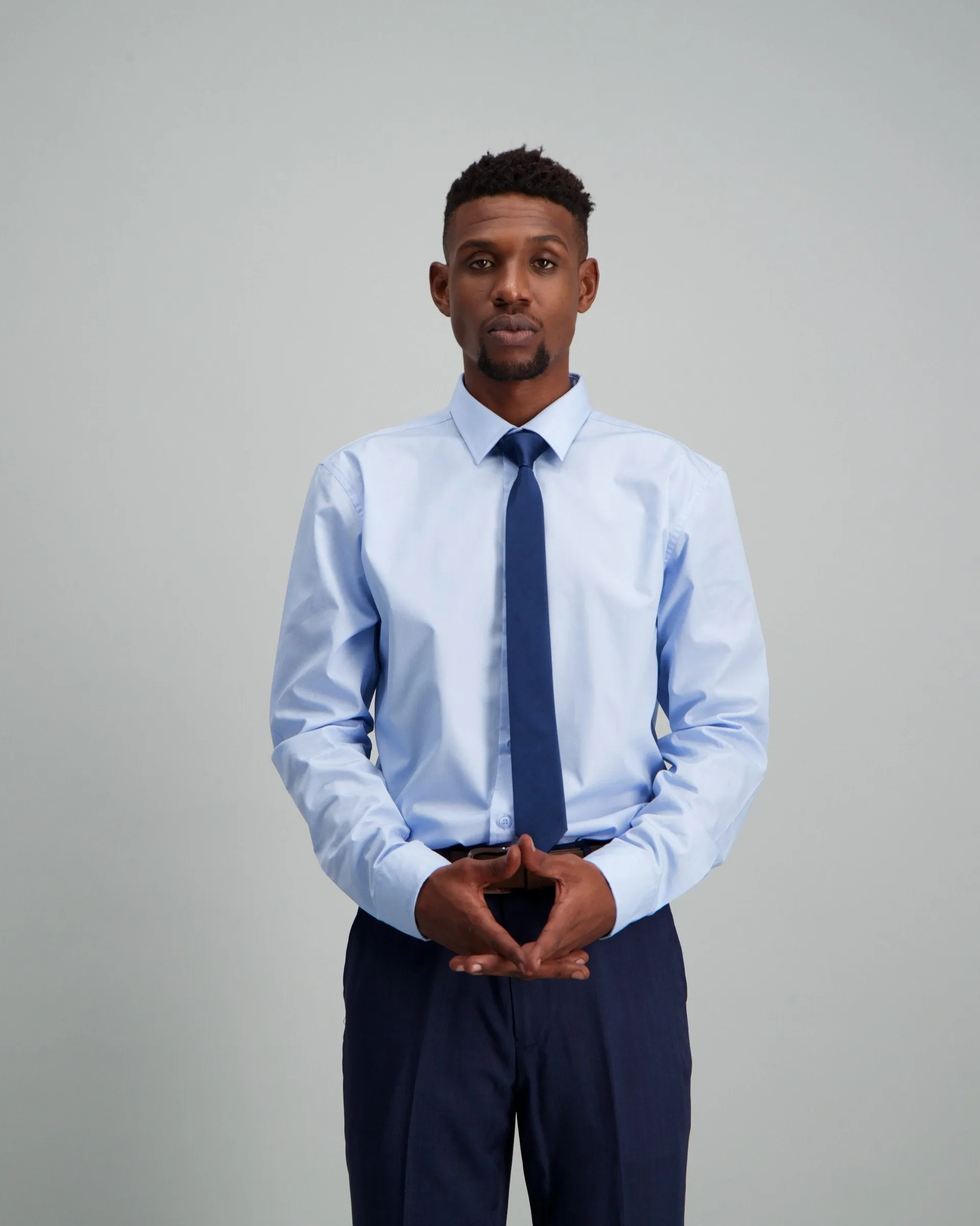 Men's Slim Fit Shirt Light Blue