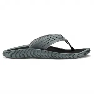 Men's Ulele Flip Flop Sandals In Dark Shadow/black