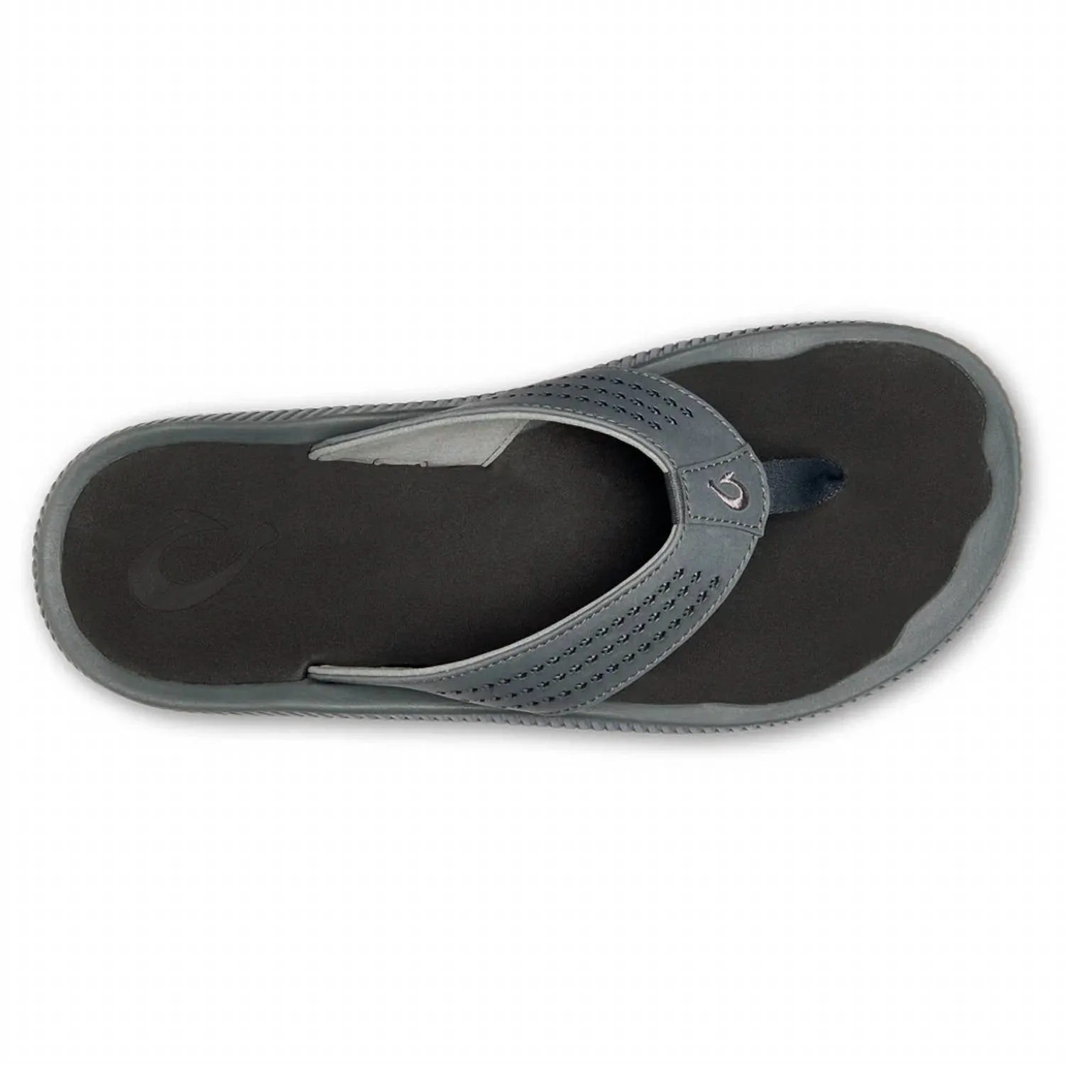 Men's Ulele Flip Flop Sandals In Dark Shadow/black