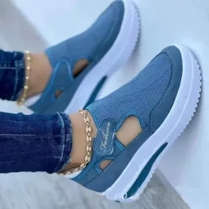 Mila - Ademende Dames Plateau Sneakers - Stijlvol en Comfortabel