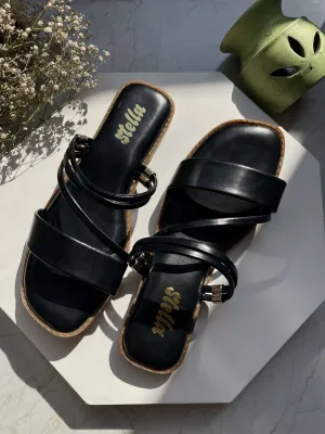 Minimal Two Way Wear Flats- Black