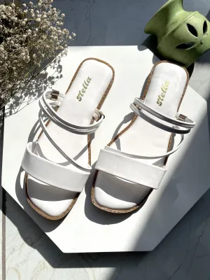 Minimal Two Way Wear Flats- White