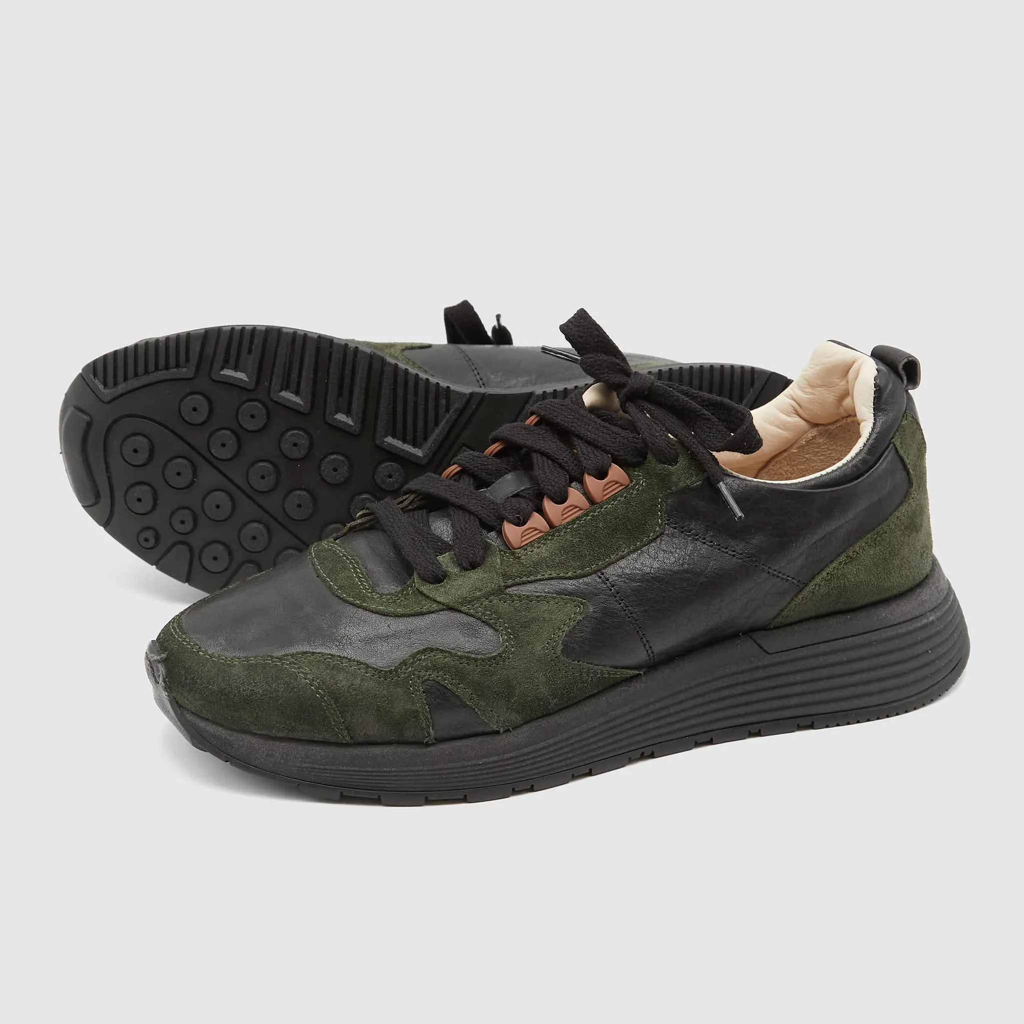 Moma Allaciata Comfort Sneaker Waxed Cotton/ Leather